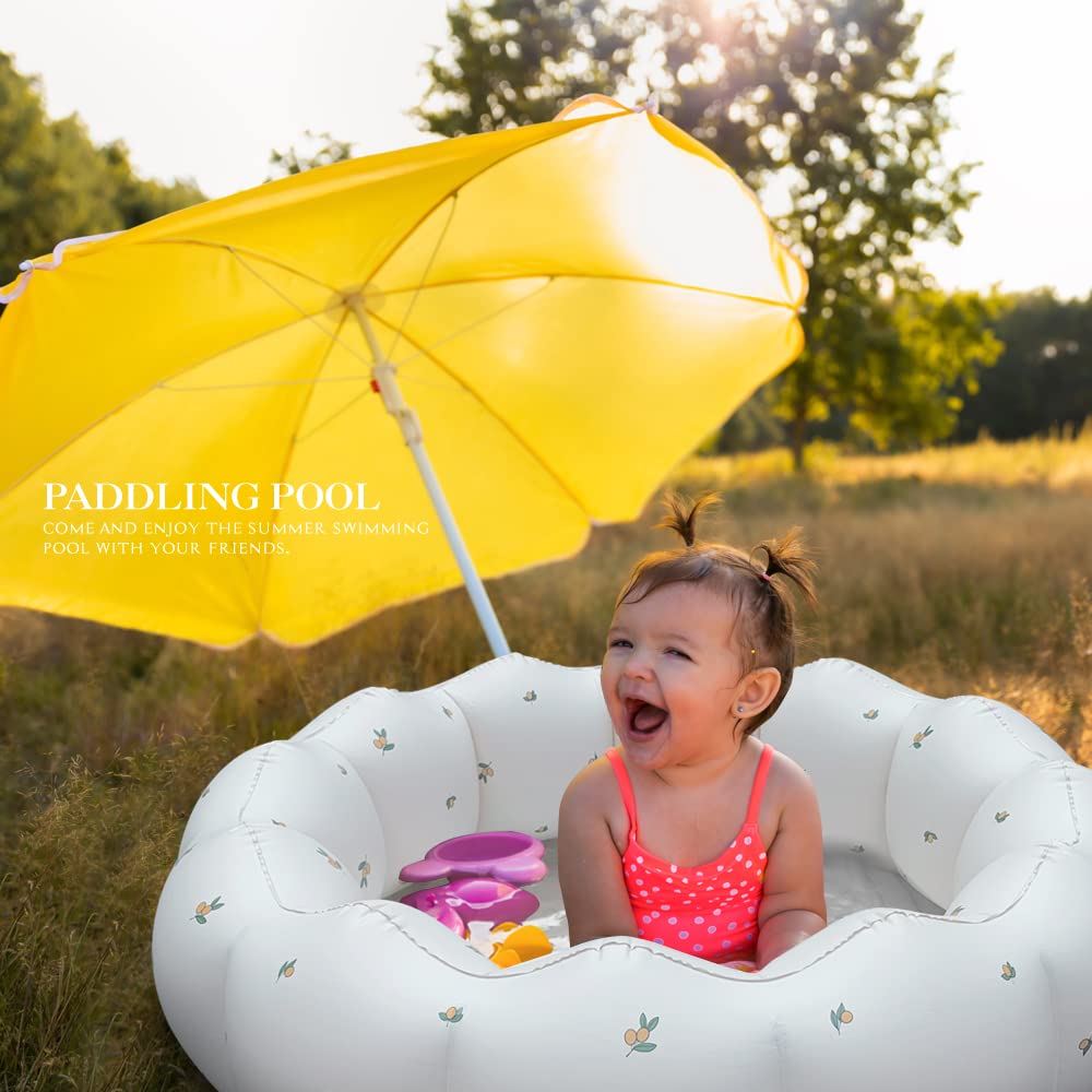 AirSwim non toxic toddler swimming pool showcasing the secure thick sidewall structure
