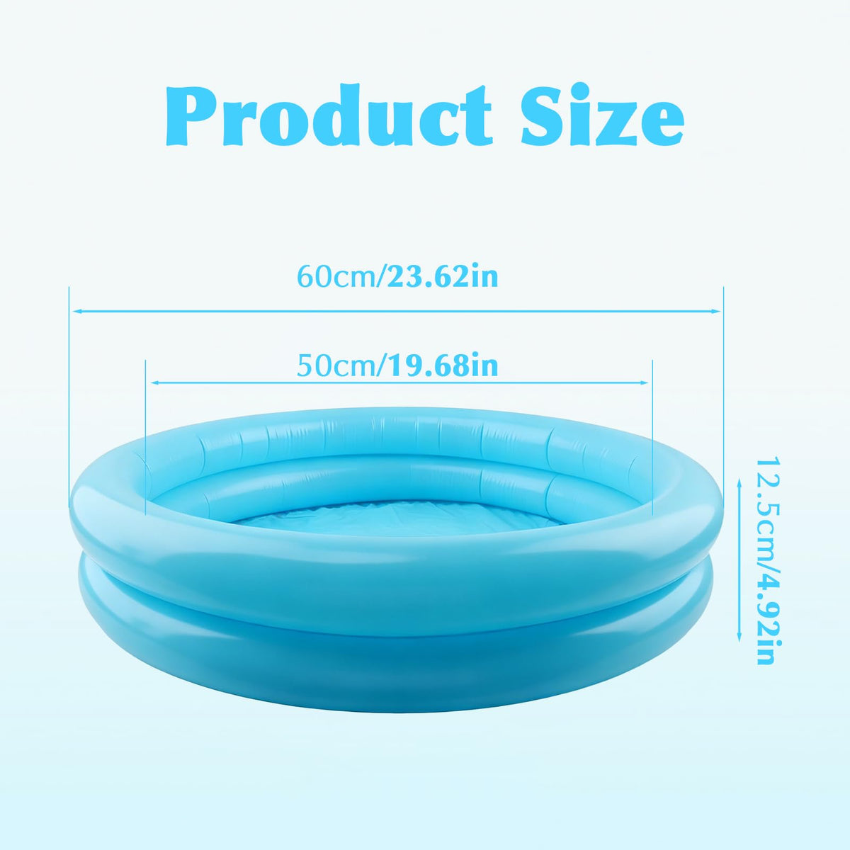 Qirvaten portable kids water tub outdoor backyard summer splash setup