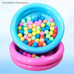 Qirvaten two ring family pool for kids compact folded view for storage