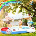 Aeroplane design three in one wading pool for backyard summer play