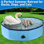 Collapsible pet bath tub by Hdnbsp showing the side panels folded flat for compact storage.