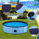 Mity Rain pet bath tub folded compactly down to a small storage size.