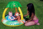 Authentic Poolmaster learn to swim kiddie pool setup in backyard