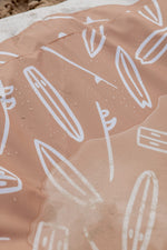 Heavy-duty waterproof and stain-resistant fabric texture close up view.