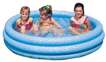 Inflatable children swimming pool with safe shallow water depth