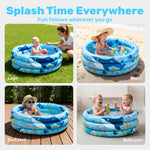 Sloosh inflatable pool highlighting the soft bubble textured cushioned bottom