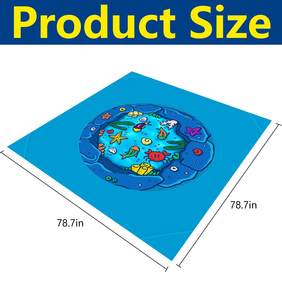 RunNico toddler paddling pool setup process with the central water bag filled on the sand.