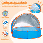 Peradix portable sun shelter canopy collapsed and folded neatly inside its compact travel carry bag