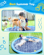 Peteast authentic USA imported dog water mat packaging layout with instructions manual