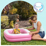 GRIP A POOL toddler bathtub with safety grip handles in a modern bathroom shower