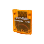 Poulep retro gaming memory accessory close up view highlighting the manual toggling button