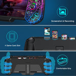 ALEEMTRY AXYBCOOL drift-free joypad replacement demonstrating the seamless USB-C plug-and-play installation rail.