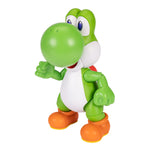 Twelve inch tall Yoshi interactive toy displaying thirteen points of articulation for custom gaming poses.