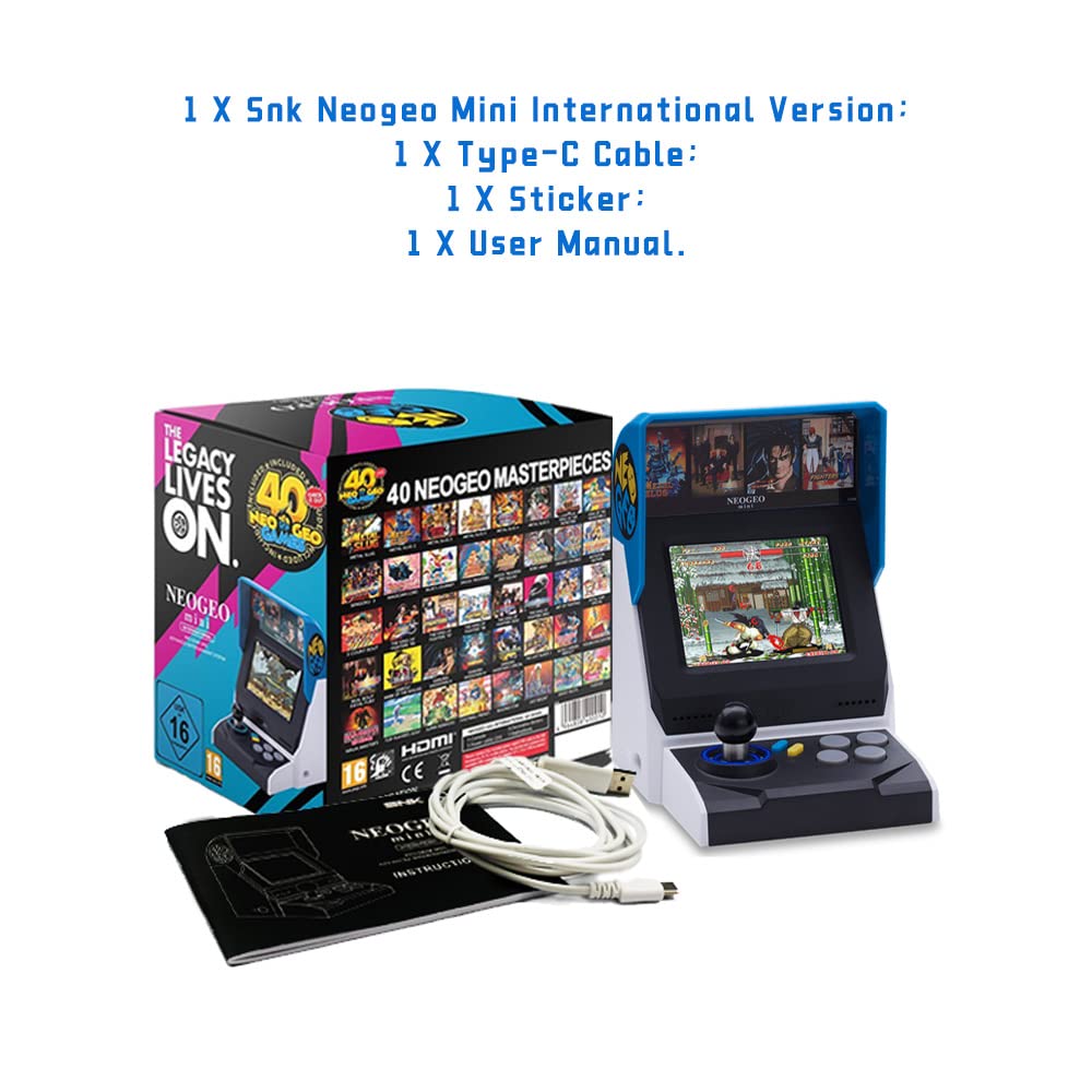 Side profile of Unico NeoGeo Mini arcade replica