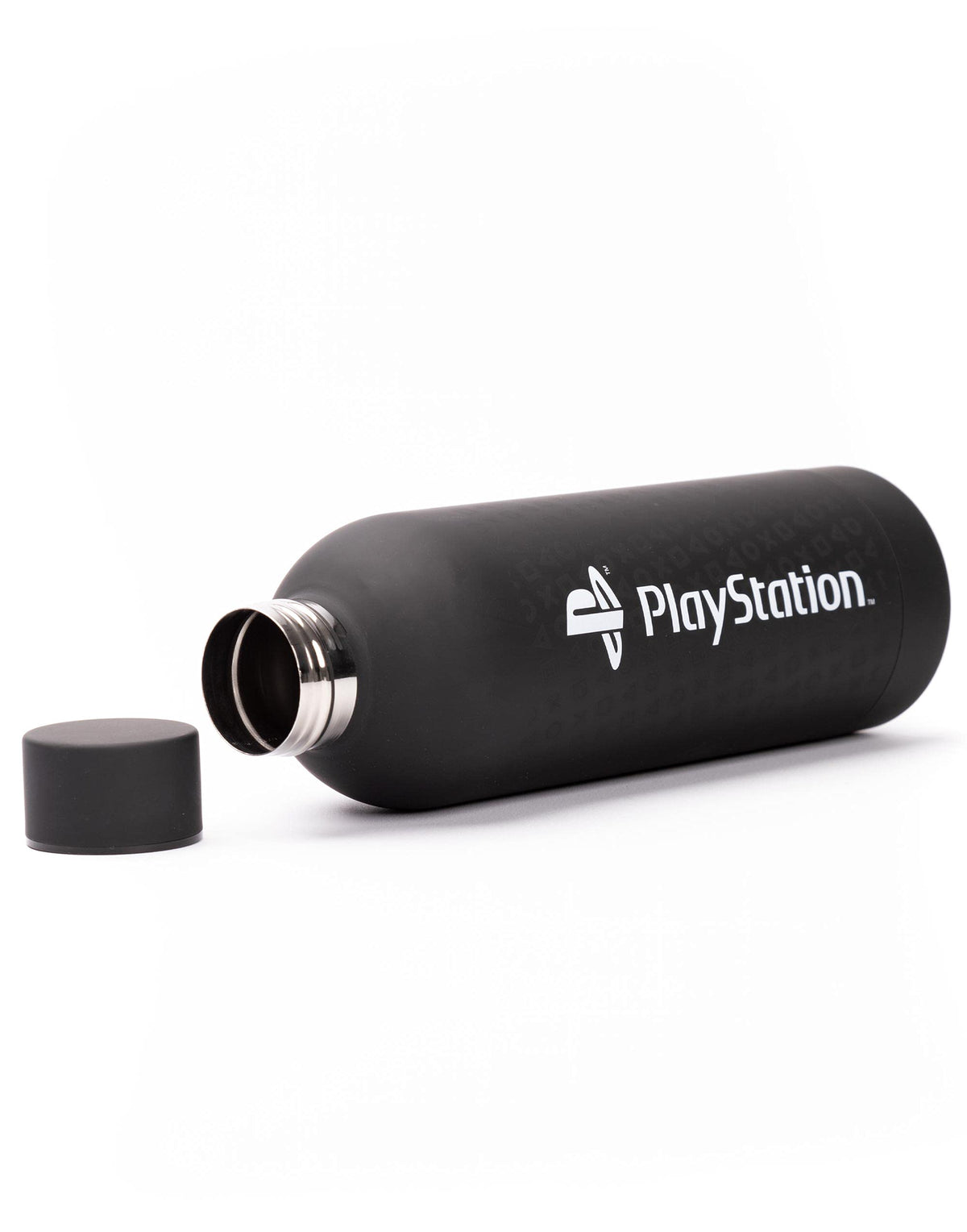PlayStation merchandise travel mug in a lifestyle setting