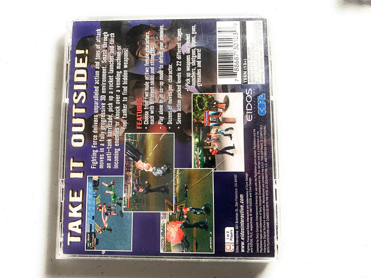 Fighting Force classic retro game disc and packaging