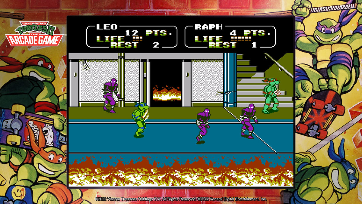 Authentic Konami TMNT Cowabunga Collection physical game disc