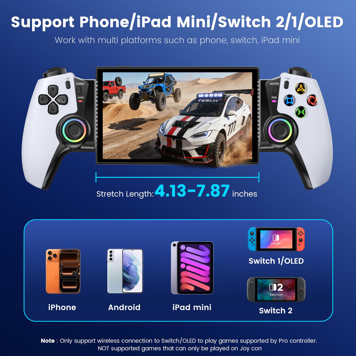 Kickdot gamepad connected to a smartphone for mobile gaming