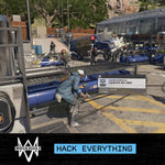 Top side view of Watch Dogs 2 game case for console.