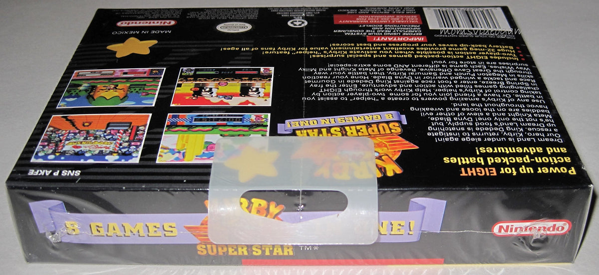 Kirby Super Star Super Nintendo entertainment system box art