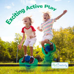 ArtCreativity balance bounce board showing the heavy duty non slip grip tape surface close up
