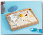 Be Good Company desktop beach set with hardwood tray and accessories