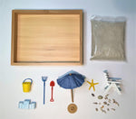 Top down view of Be Good Company Zen Garden beach scene