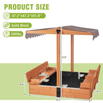 Gutinneen sandbox with non-woven fabric base visible