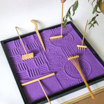 Bangbangda 15-piece Zen garden accessory kit arranged on desk