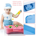 Children using Suzile sensory bins for interactive play
