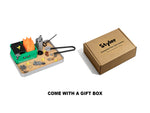 Side profile of Stylor Dumpster Fire desk ornament