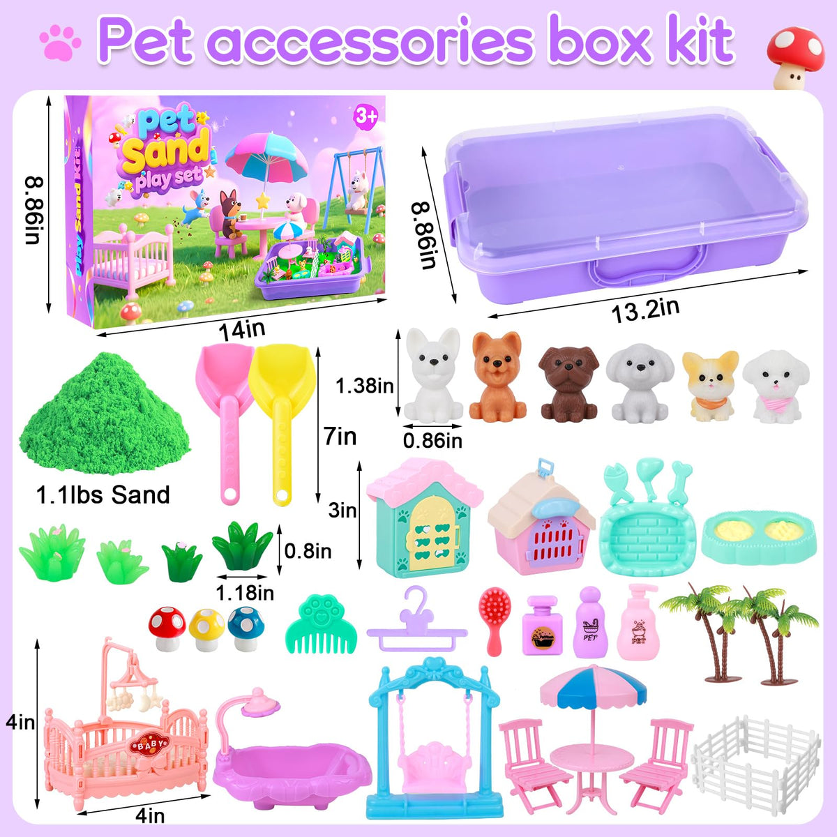 Children playing with Mikiwon pet sensory sand set