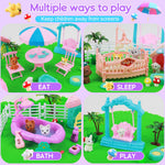 Close up of moldable sensory sand and dog figures