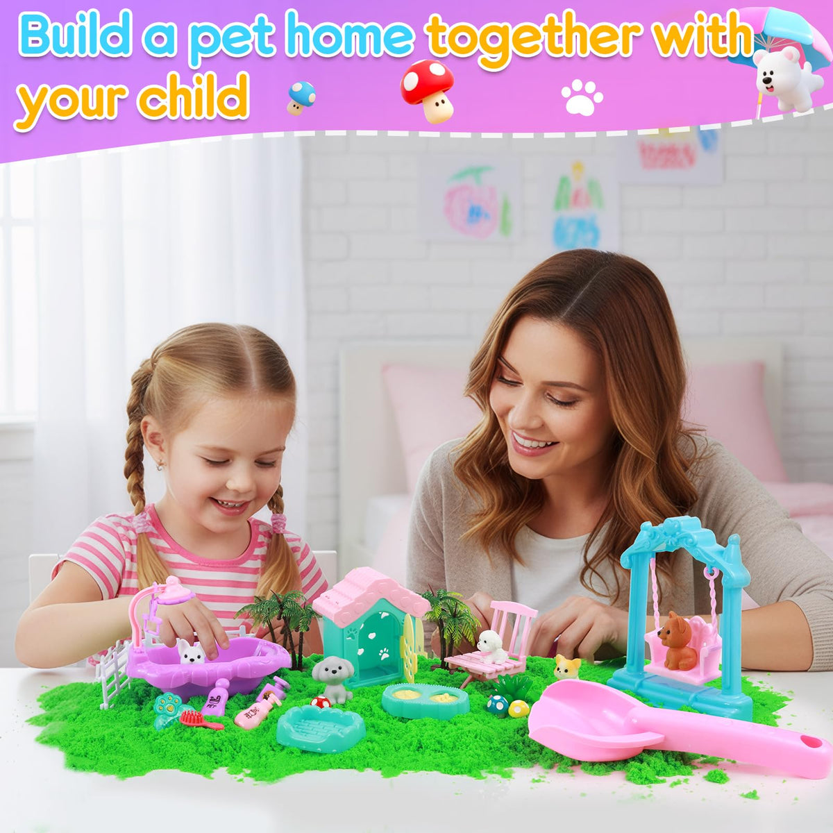 Mikiwon sensory bin with lid for easy storage