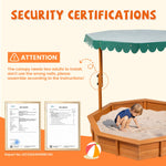 Skemic sandbox with lid closed for weather protection