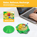 Top view of Estairkas turtle sandbox kit
