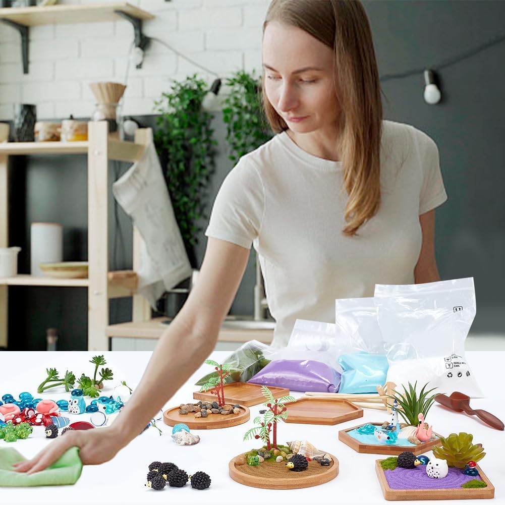 Webeedy Japanese zen garden kit placed on a professional office desk.