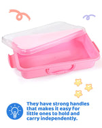 Sikmcle transparent sensory bin container for kids