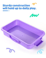 Sikmcle sensory sand tray with lid for indoor play