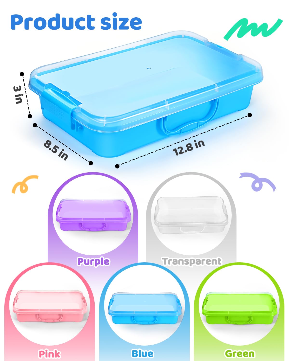 Sikmcle durable sand tray with handle for easy carry