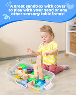 Sikmcle 2-pack sensory bins organized with toys