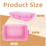Annchwool sensory bins showing clear snap-on lids