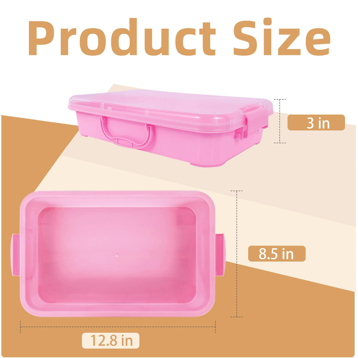Annchwool sensory bins showing clear snap-on lids