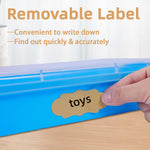 Stackable plastic play trays for kids storage