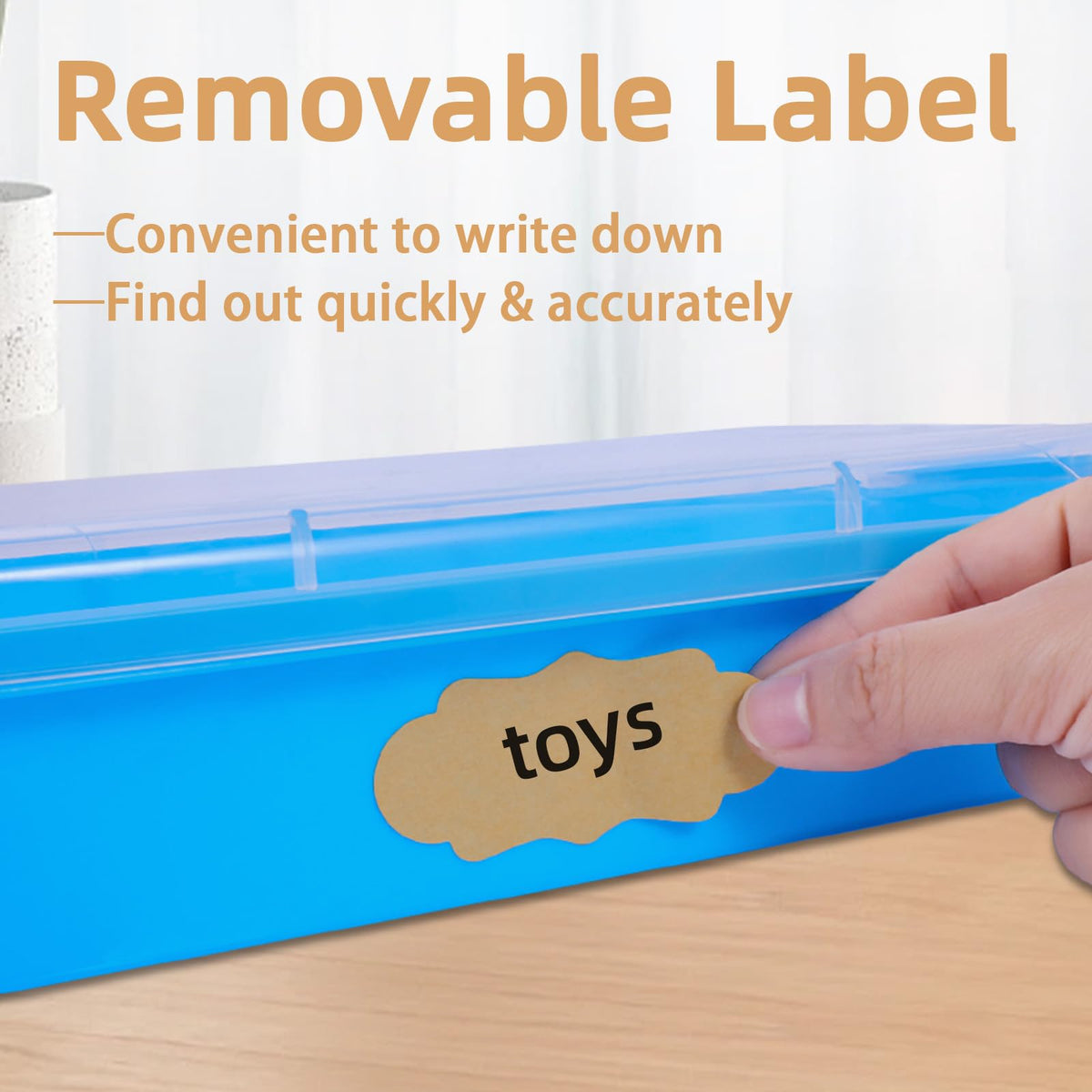 Stackable plastic play trays for kids storage