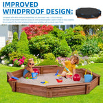 Folded Siruiton heavy duty sandbox cover for storage