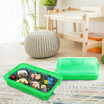 Madzee sensory activity tray with secure lid and latches