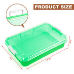 Green plastic sensory bin for kids play and storage