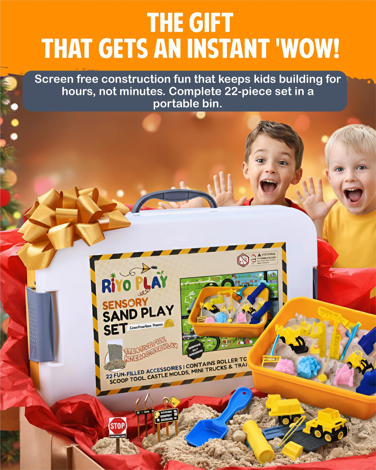 Riyo Play sensory kit packaging and components for toddlers