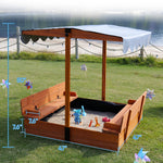 Sandbox lid closed for protection from outdoor elements